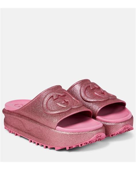 gucci inspired slides|Gucci slides pink fluffy.